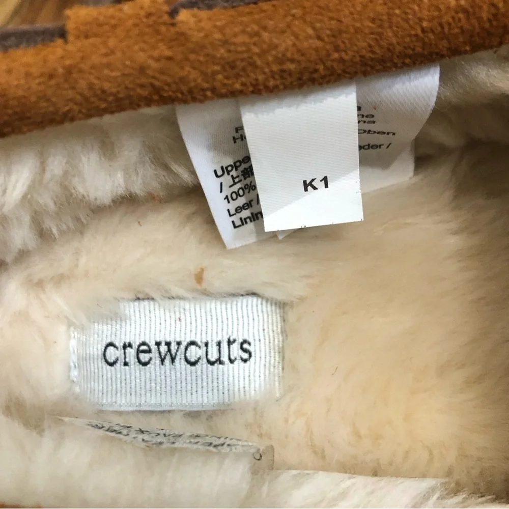 NEW Crewcuts Kids' sherpa lodge slippers K1